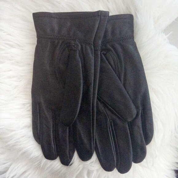 Elegant Black Lined Winter Gloves Size XL NWOT - Picture 3 of 7